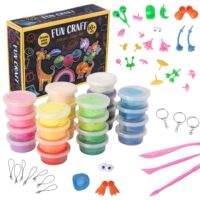 Fun Craft Childrens Magical Modelling Clay Set | Over 60 Pieces Included