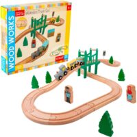 My First Railway Wooden Train Track Set