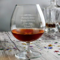 Personalised Memento Company Personalised Decorative Brandy Glass
