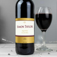 Personalised Memento Company Personalised Gold Label Red Wine