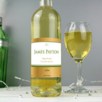 Personalised Memento Company Personalised Gold Label White Wine