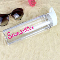 Personalised Memento Company Personalised Island-Inspired Water Bottle - Pink