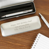 Personalised Memento Company Personalised Pen Set With Engraved Box