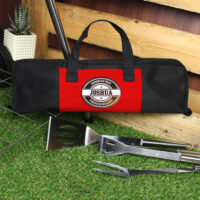 Personalised Memento Company Personalised Stamp Stainless Steel BBQ Kit