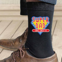 Personalised Memento Company Personalised Super Dad Socks