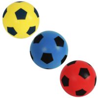 Soft Foam/Sponge Footballs/Soccer Balls (20cm) - PK. 3 Blue