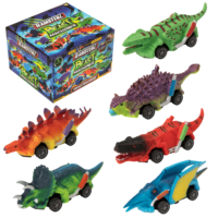 Teamsterz Beast Machine Pull-Back Dino Racers | 6 Die-Cast Beast Cars Included
