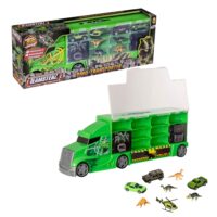 Teamsterz Large Dinosaur Car Transporter | Includes Cars & Dinosaurs