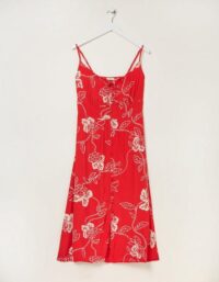 FatFace Ariel Batik Red Midi Dress