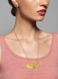 Young British Designers HELESY'S Gold Bird Pendant by Joanna Cave