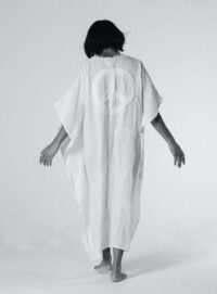 Young British Designers LET THERE BE PEACE KAFTAN. White (last one) by A Perfect Nomad