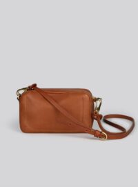 Young British Designers MINI FELIX. Grainy Tan - last one by Mimi Berry Bags