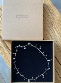 Young British Designers Striking Lichen Necklace. Eco-Silver & Recycled Gold by Lucy Spink