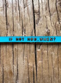 Young British Designers TURQUOISE LEATHER BRACELET. IF NOT NOW
