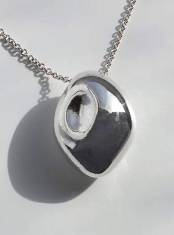 Young British Designers The Echo Pendant in Eco Silver by Shape of Sound