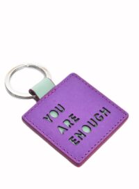 Young British Designers YOU ARE ENOUGH Key Ring by Marlow London
