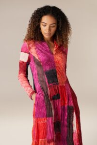 Alembika Block Velvet Dress