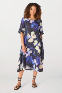 Thanny Floral Linen Dress