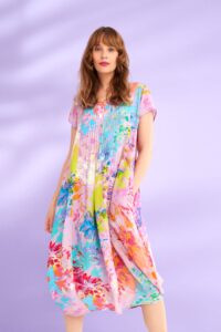 Sahara Flower Canvas Print Dress