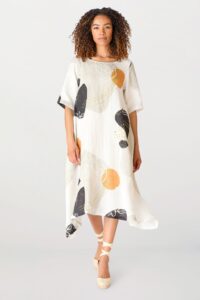 Thanny Long Trilly Linen Dress