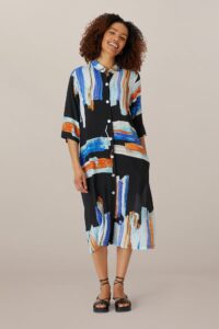 Thanny Painted Shirt Dress