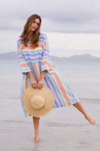 Sahara Rainbow Stripe Dress