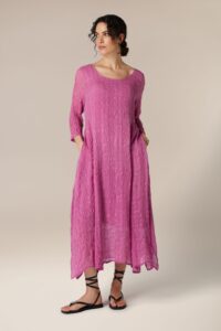 Grizas Textured Silk Dress