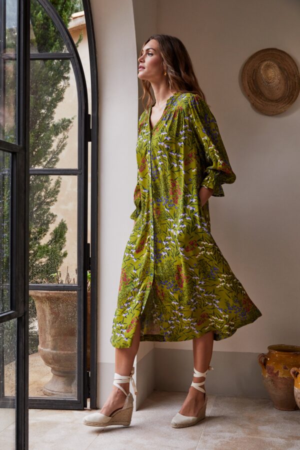 Sahara Tranquil Garden Print Dress
