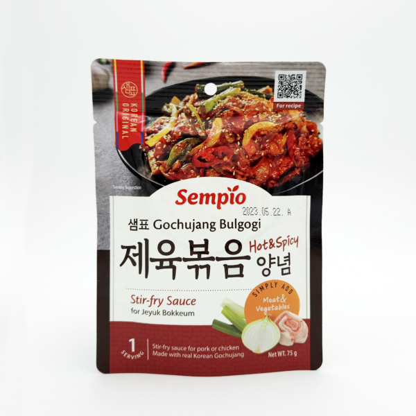 Kelly Loves Sempio Gochujang Bulgogi Sauce - Hot & Spicy Marinade 24 x 75g Sachet