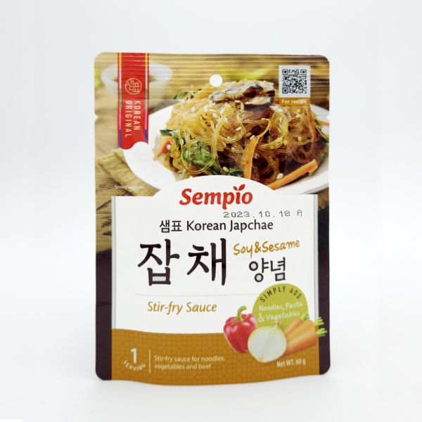 Kelly Loves Sempio Korean Japchae Soy & Sesame sauce 24 x 60g Sachet