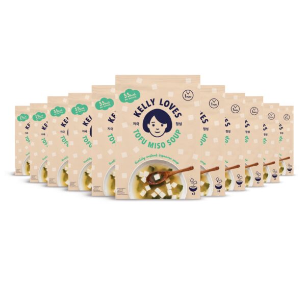 Kelly Loves Tofu Miso Soup (24 Pouches) 24 x 3 Serve Pouch