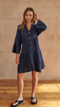 Charli CELESTINE DRESS - NAVY