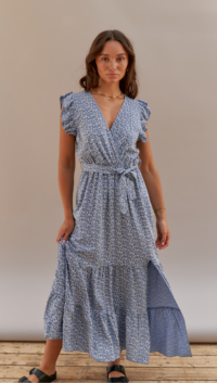 Charli ORIANE DRESS - BLUE PRINT