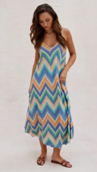 Charli ROSITA DRESS - BLUE PRINT